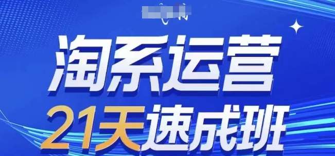 淘系运营21天速成班(更新24年8月)，0基础轻松搞定淘系运营，不做假把式-哔搭谋事网-原创客谋事网