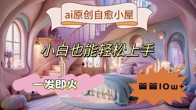 ai原创治愈小屋，小白也能轻松上手，一发即火，篇篇10w+【揭秘】-哔搭谋事网-原创客谋事网