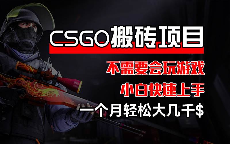 （12332期）CSGO 装备搬砖项目，操作简单，不需要会玩游戏，小白也能快速上手，一…-哔搭谋事网-原创客谋事网