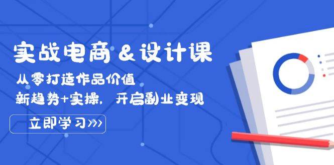 （12654期）实战电商&设计课， 从零打造作品价值，新趋势+实操，开启副业变现-哔搭谋事网-原创客谋事网