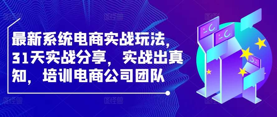 最新系统电商实战玩法，31天实战分享，实战出真知，培训电商公司团队-哔搭谋事网-原创客谋事网