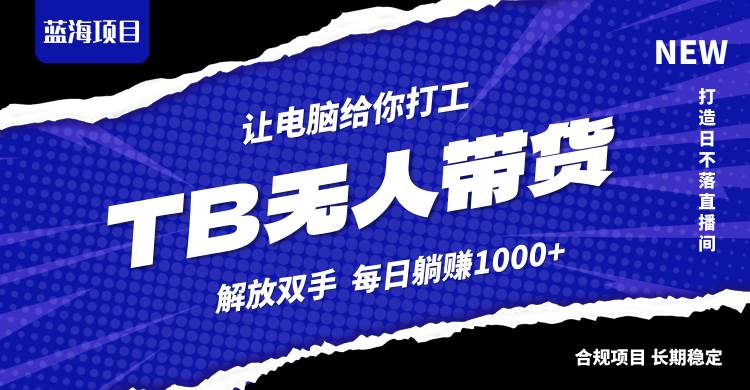 （12742期）淘宝无人直播最新玩法，不违规不封号，轻松月入3W+-哔搭谋事网-原创客谋事网