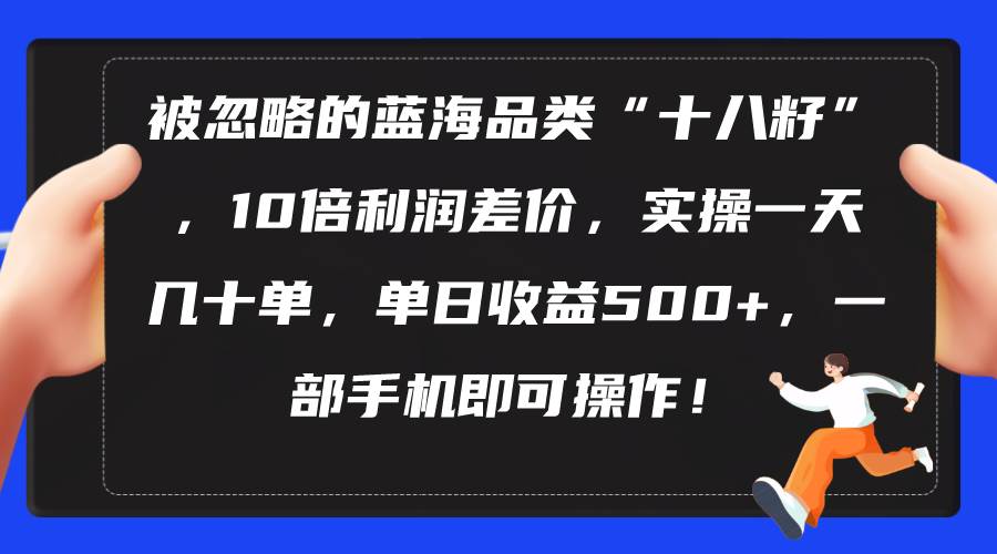 （10696期）被忽略的蓝海品类“十八籽”，10倍利润差价，实操一天几十单 单日收益500+-哔搭谋事网-原创客谋事网