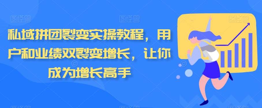 私域拼团裂变实操教程，用户和业绩双裂变增长，让你成为增长高手-哔搭谋事网-原创客谋事网