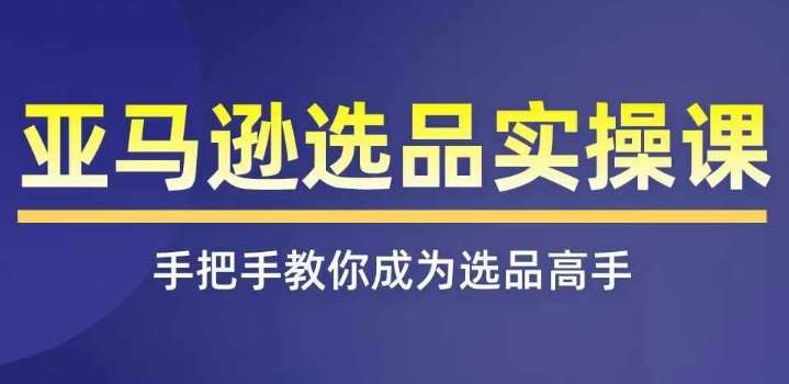 亚马逊选品实操课程，快速掌握亚马逊选品的技巧，覆盖亚马逊选品所有渠道-哔搭谋事网-原创客谋事网