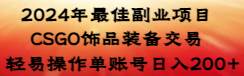 （8941期）2024年最佳副业项目 CSGO饰品装备交易 轻易操作单账号日入200+-哔搭谋事网-原创客谋事网