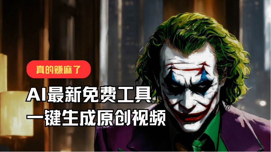 最新免费AI工具，一键生成原创视频，佛系搬运，轻松月入10000+！-哔搭谋事网-原创客谋事网