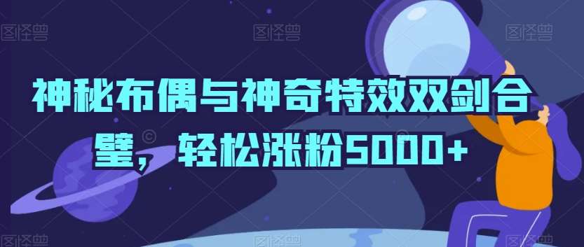 神秘布偶与神奇特效双剑合璧，轻松涨粉5000+【揭秘】-哔搭谋事网-原创客谋事网