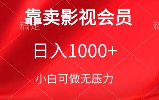 靠卖影视会员，日入1000+，落地保姆级教程，新手可学【揭秘】-哔搭谋事网-原创客谋事网