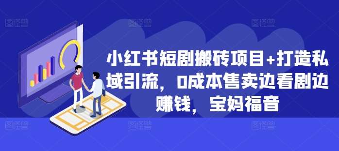 小红书短剧搬砖项目+打造私域引流，0成本售卖边看剧边赚钱，宝妈福音【揭秘】-哔搭谋事网-原创客谋事网