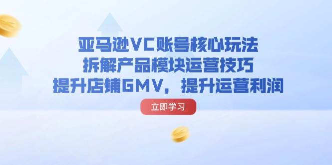 （11848期）亚马逊VC账号核心玩法，拆解产品模块运营技巧，提升店铺GMV，提升运营利润-哔搭谋事网-原创客谋事网