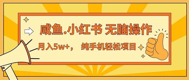 （11524期）2024最赚钱的项目，咸鱼，小红书无脑操作，每单利润500+，轻松月入5万+…-哔搭谋事网-原创客谋事网