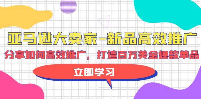 （9945期）亚马逊 大卖家-新品高效推广，分享如何高效推广，打造百万美金爆款单品-哔搭谋事网-原创客谋事网