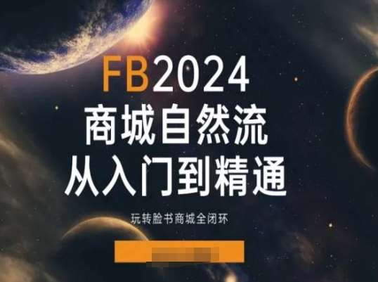 2024Faceboo商城自然流(从入门到精通)，玩转脸书商城全闭环-哔搭谋事网-原创客谋事网