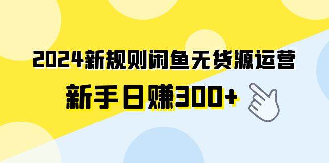 （9522期）2024新规则闲鱼无货源运营新手日赚300+-哔搭谋事网-原创客谋事网