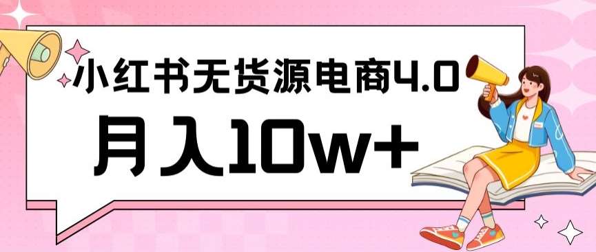 小红书新电商实战，无货源实操从0到1月入10w+联合抖音放大收益【揭秘】-哔搭谋事网-原创客谋事网