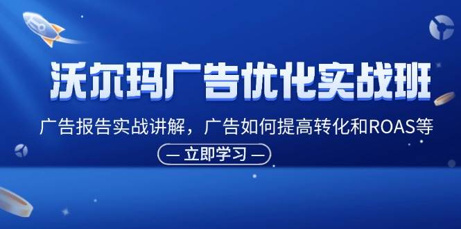 （11847期）沃尔玛广告优化实战班，广告报告实战讲解，广告如何提高转化和ROAS等-哔搭谋事网-原创客谋事网