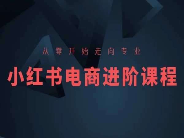 从零开始走向专业，小红书电商进阶课程-哔搭谋事网-原创客谋事网