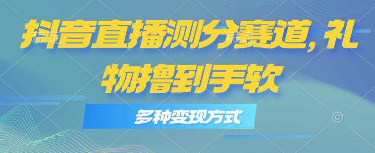 （11380期）抖音直播测分赛道，多种变现方式，轻松日入1000+-哔搭谋事网-原创客谋事网