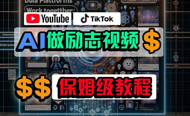 （10520期）利用AI制作励志视频，在YouTube和TikTok赚钱，小白可做（附工具）-哔搭谋事网-原创客谋事网