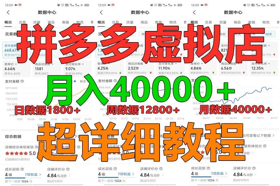 拼多多虚拟电商训练营月入40000+，全网最详细，你做你也行，暴利稳定长久-哔搭谋事网-原创客谋事网