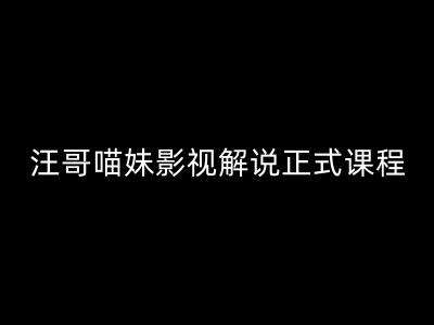 汪哥影视解说正式课程：剪映/PR教学/视解说剪辑5大黄金法则/全流程剪辑7把利器等等-哔搭谋事网-原创客谋事网