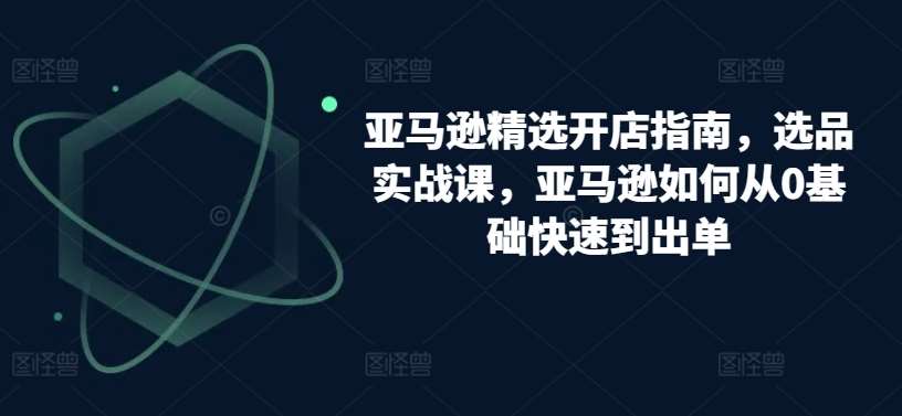 亚马逊精选开店指南，选品实战课，亚马逊如何从0基础快速到出单-哔搭谋事网-原创客谋事网