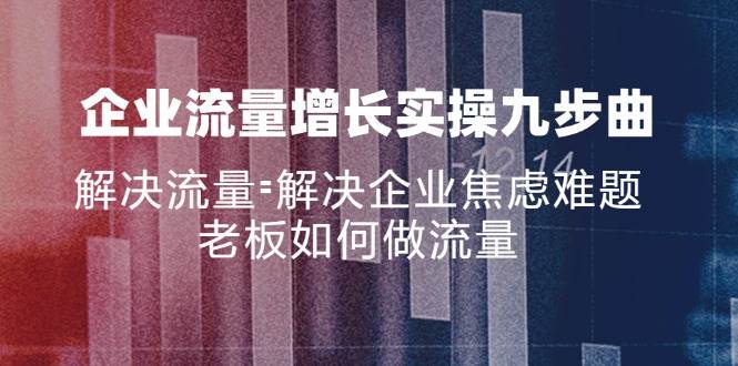 （11822期）企业流量增长实战九步曲，解决流量=解决企业焦虑难题，老板如何做流量-哔搭谋事网-原创客谋事网