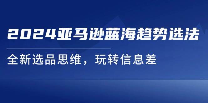 （11703期）2024亚马逊蓝海趋势选法，全新选品思维，玩转信息差-哔搭谋事网-原创客谋事网