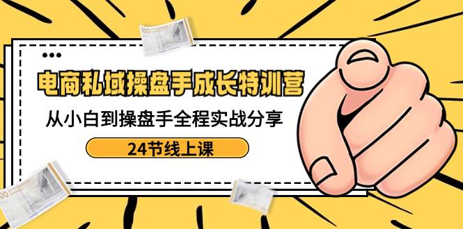 （8723期）电商私域-操盘手成长特训营：从小白到操盘手全程实战分享-24节线上课-哔搭谋事网-原创客谋事网