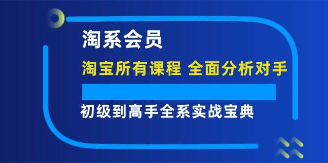 （12055期）淘系会员【淘宝所有课程，全面分析对手】，初级到高手全系实战宝典-哔搭谋事网-原创客谋事网