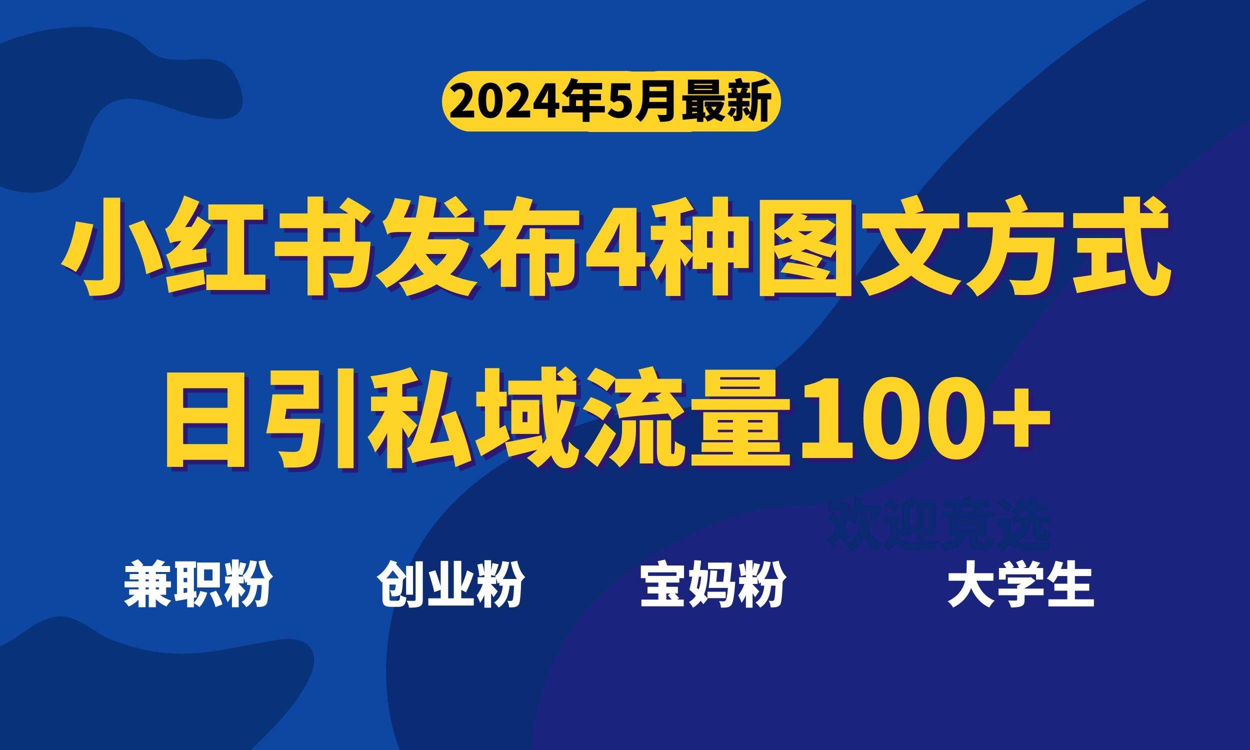 （10677期）最新小红书发布这四种图文，日引私域流量100+不成问题，-哔搭谋事网-原创客谋事网