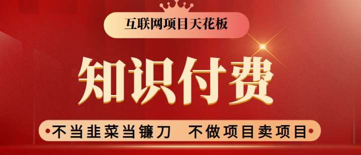 2024互联网项目天花板，新手小白也可以通过知识付费月入10W，实现财富自由【揭秘】-哔搭谋事网-原创客谋事网