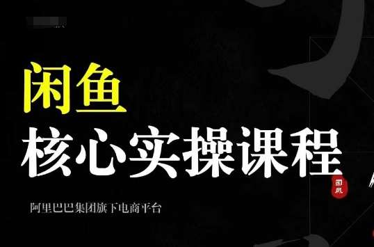 2024闲鱼核心实操课程，从养号、选品、发布、销售，教你做一个出单的闲鱼号-哔搭谋事网-原创客谋事网