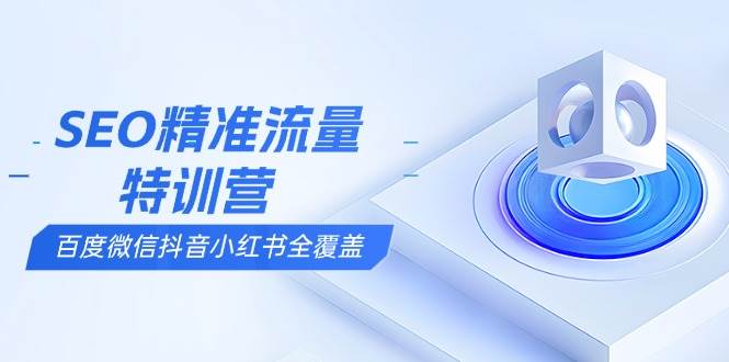 （13851期）SEO精准流量特训营，百度微信抖音小红书全覆盖，带你搞懂搜索优化核心技巧-哔搭谋事网-原创客谋事网