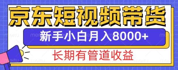 京东短视频带货新玩法，长期管道收益，新手也能月入8000+-哔搭谋事网-原创客谋事网