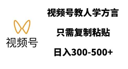 视频号教人学方言，只需复制粘贴，日入多张-哔搭谋事网-原创客谋事网