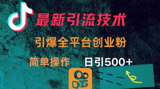 最新引流方法，引爆全平台的一个创业粉，简单操作日引300+-哔搭谋事网-原创客谋事网