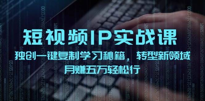 （12193期）短视频 IP实战课，独创一键复制学习秘籍，转战新领域，月赚五万轻松行-哔搭谋事网-原创客谋事网