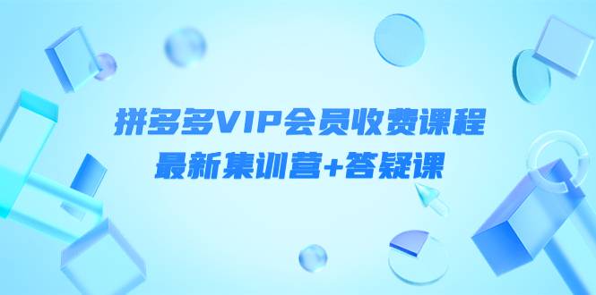 某社群·拼多多VIP会员收费课程，最新集训营+答疑课-价值3299元-哔搭谋事网-原创客谋事网