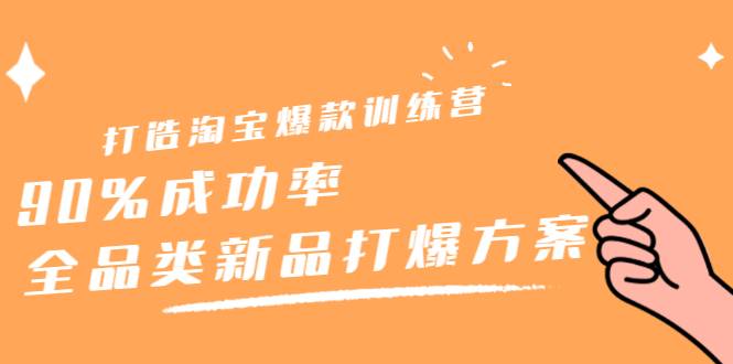 打造淘宝爆款训练营，90%成功率：全品类新品打爆方案-哔搭谋事网-原创客谋事网