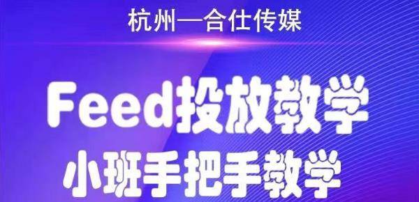 合仕传媒Feed投放教学，手把手教学，开车烧钱必须自己会！-哔搭谋事网-原创客谋事网