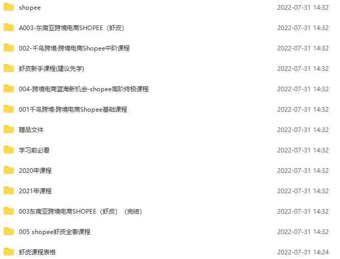 shopee运营教程：从入门基础到高级精通，开店到日出100单（全套课程）-哔搭谋事网-原创客谋事网