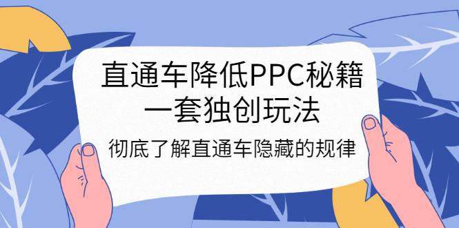 直通车降低PPC秘籍，一套独创玩法：彻底了解直通车隐藏的规律-哔搭谋事网-原创客谋事网