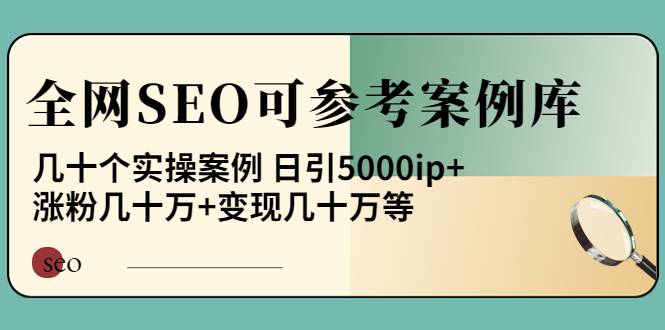 全网SEO可参考案例库》几十个实操案例 日引5000ip+涨粉百W+变现几十W等-哔搭谋事网-原创客谋事网